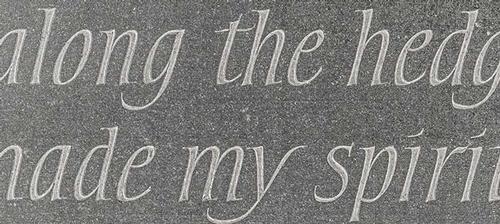Head stone typography